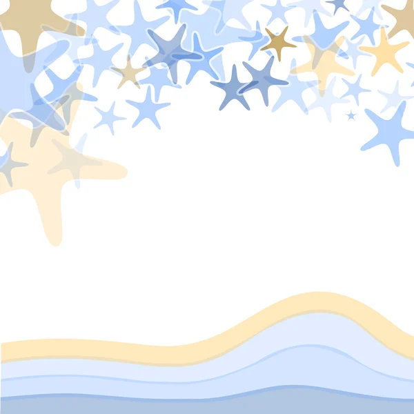 Ilustracja kolorowy morze rozgwiazda — Wektor stockowy