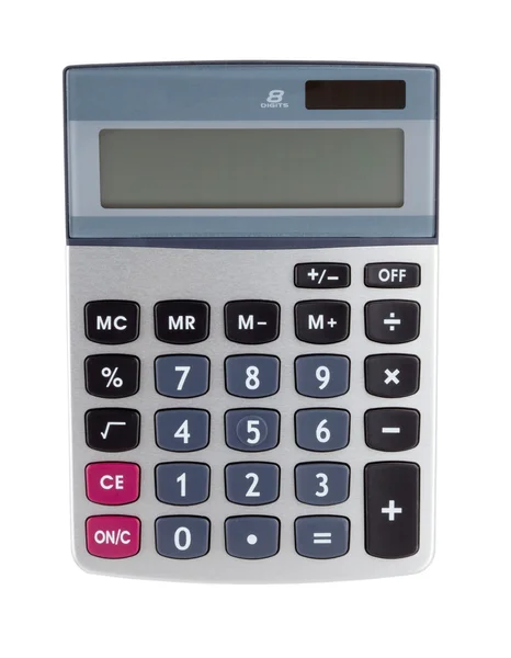 Digitale rekenmachine geïsoleerd — Stockfoto