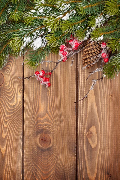 Kerst houten achtergrond — Stockfoto