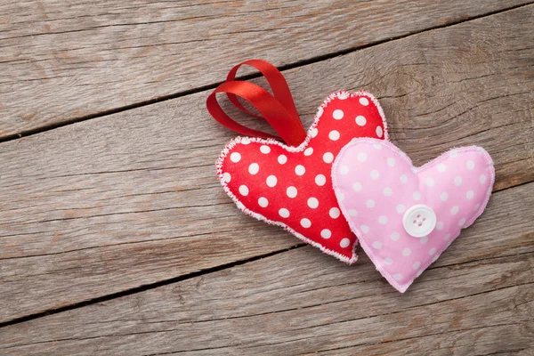 Walentynki-dzień zabawki serca — Zdjęcie stockowe