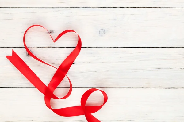 San Valentino nastro a forma di cuore — Foto Stock