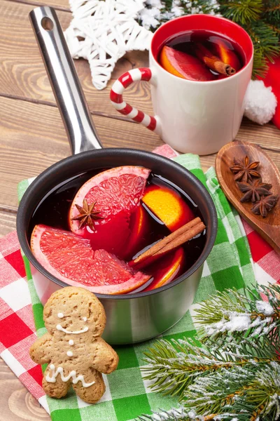 Vino caliente de Navidad — Foto de Stock