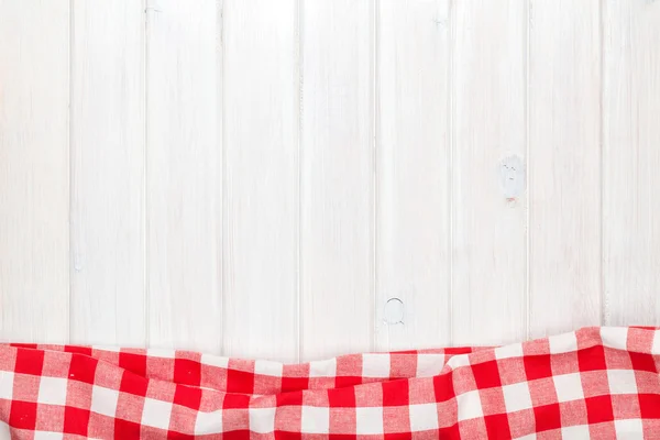 Red checkered tablecloth — Stock Photo, Image