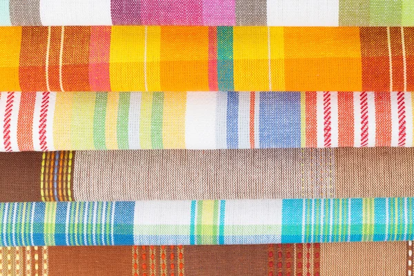 Colorful kitchen towels — Stock Photo, Image