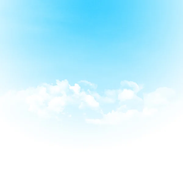 Блакитне небо і хмари абстрактна ілюстрація — стокове фото