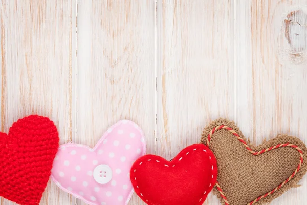 San Valentino sfondo con cuori giocattolo — Foto Stock