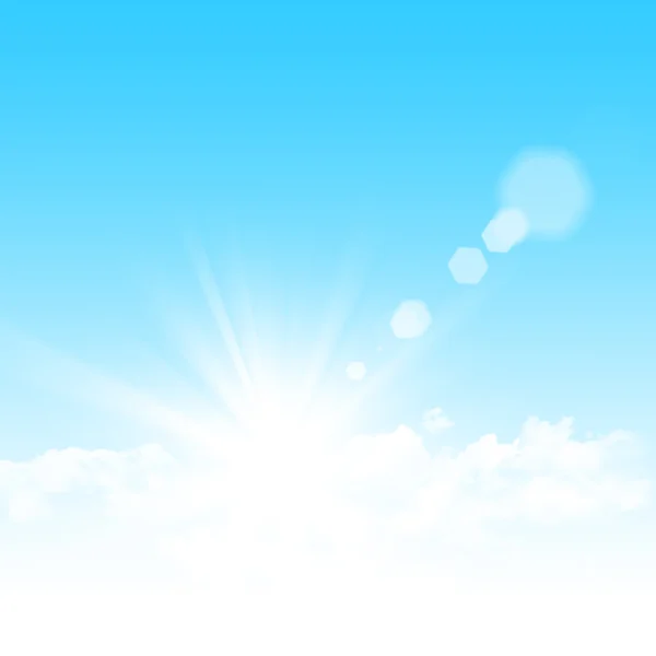 Blue sky and clouds abstract illustration — Stock Photo, Image