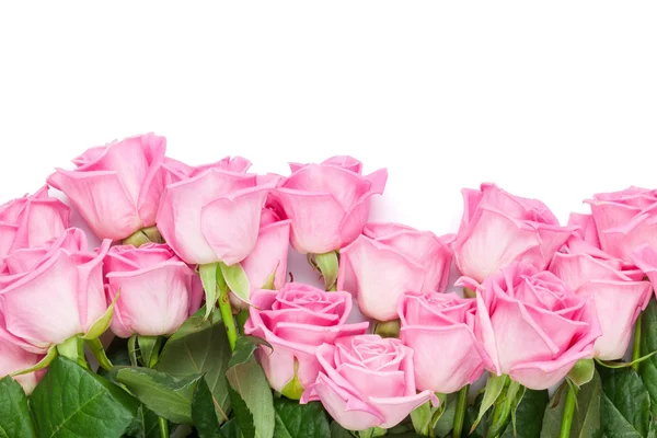 Dia dos namorados fundo com rosas rosa — Fotografia de Stock