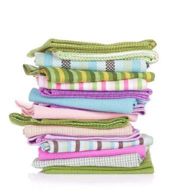 Colorful Kitchen towels clipart