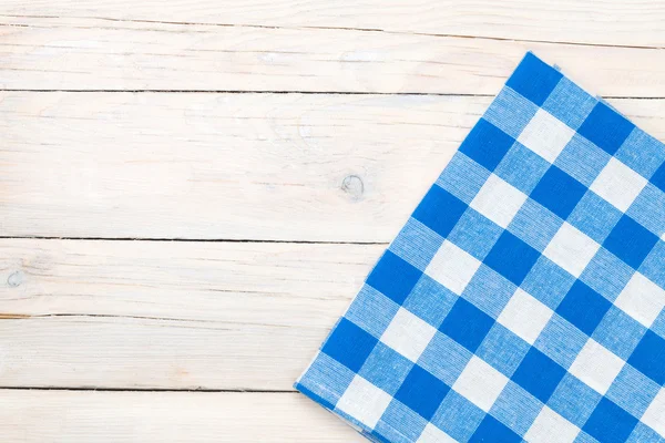 Towel over kitchen table — Stock Photo, Image