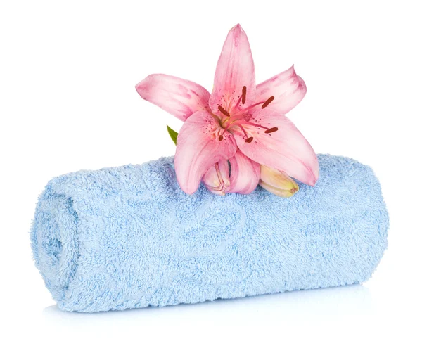 Spa setting with lily flower — Stock Photo, Image