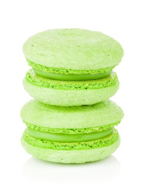 Tatlı yeşil macarons