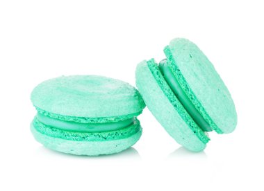Akuamarin renkli macarons
