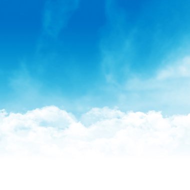 Arka plan gökyüzü ve bulutlar