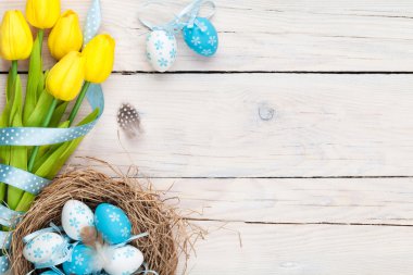 Easter decorations background clipart