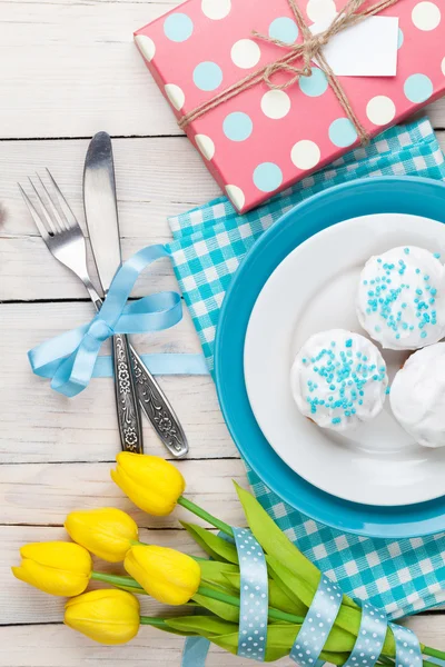 Easter decoration on table — Stock Photo, Image