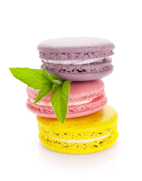 Barevné macaron soubory cookie — Stock fotografie