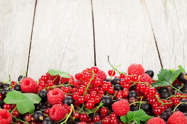 Fresh ripe berries on   table — Stock Photo, Image