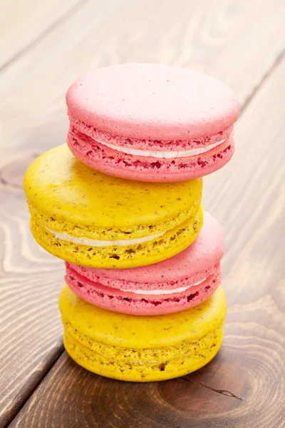 Biscoitos macaron coloridos — Fotografia de Stock