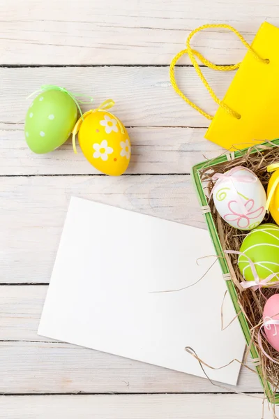 Húsvéti dekorációk háttér — Stock Fotó