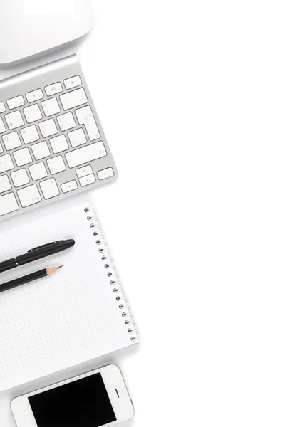 Mesa de escritório, local de trabalho — Fotografia de Stock