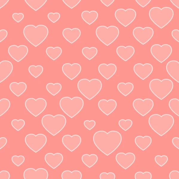 Fondo sin costuras con corazones — Vector de stock