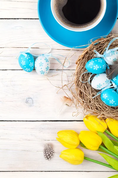 Easter background with   eggs — Stock Photo, Image