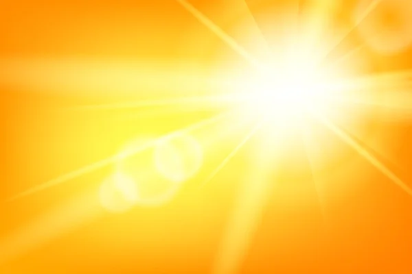 Sunny sfondo astratto con sole — Vettoriale Stock