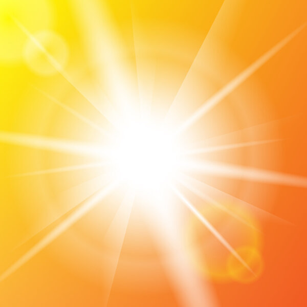 sunny abstract  background with sun