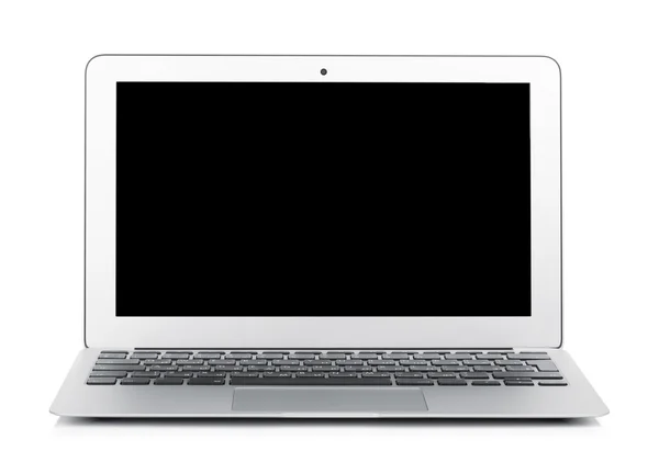 Netbook con schermo bianco nero — Foto Stock