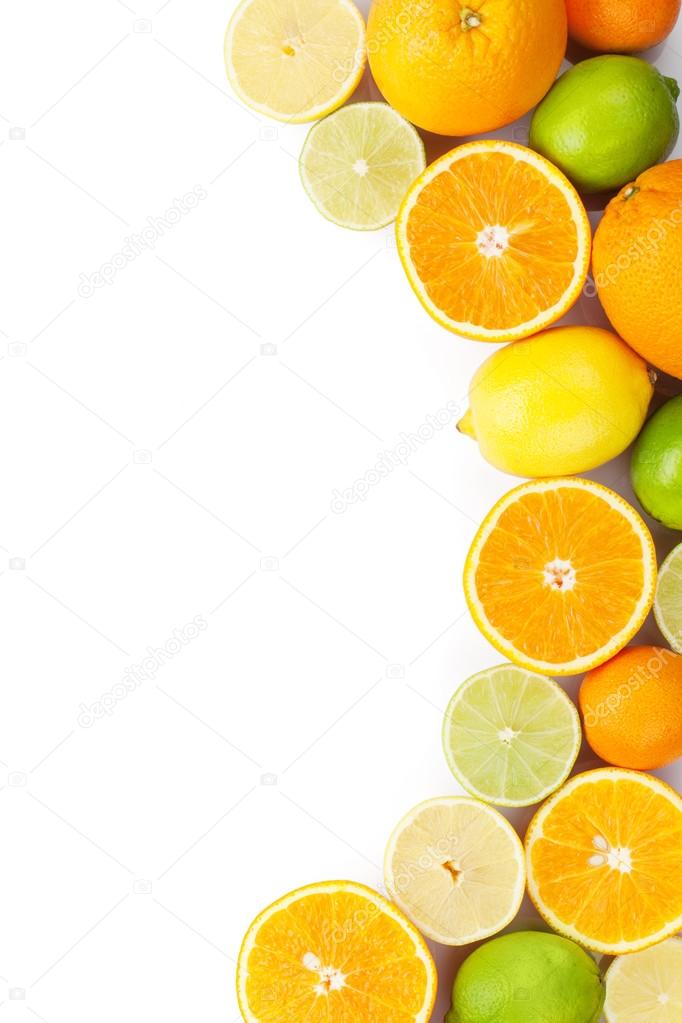Citrus fruits as background