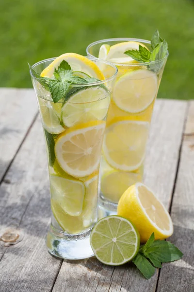 Homemade lemonade on table — Stock Photo, Image