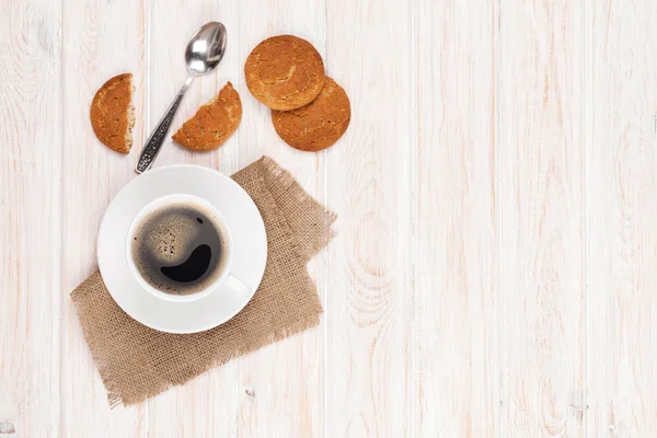 Kaffekopp med pepparkakor — Stockfoto