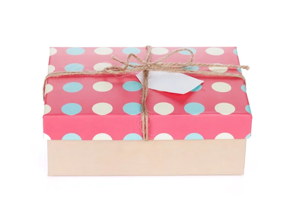 Retro style gift box — Stock Photo, Image