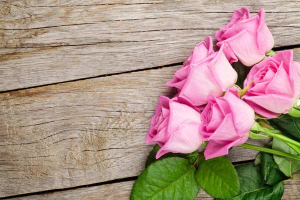 Garden pink roses bouquet — Stock Photo, Image