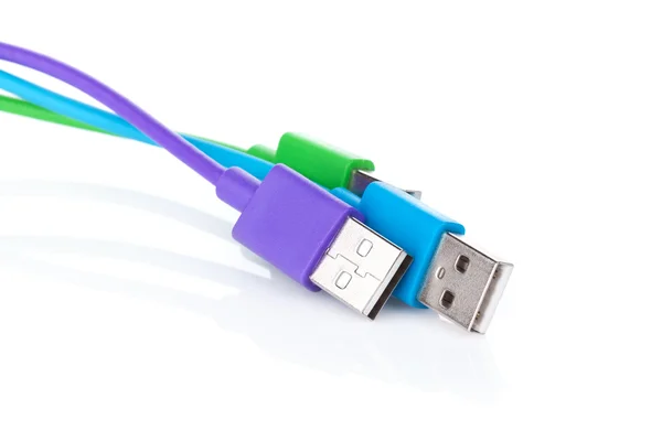 Colorful computer cables — Stock Photo, Image