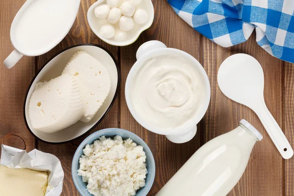 Dairy, milk products — Stock Photo, Image