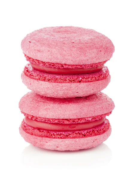 Pink sweet macarons — Stock Photo, Image