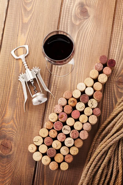 Corchos en forma de botella de vino — Foto de Stock