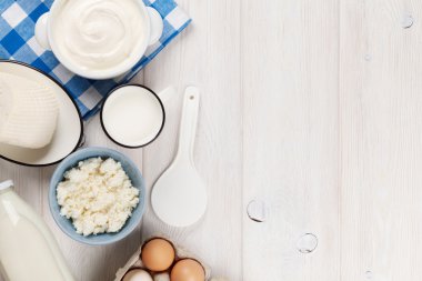 Ekşi krema ile kopya alanı