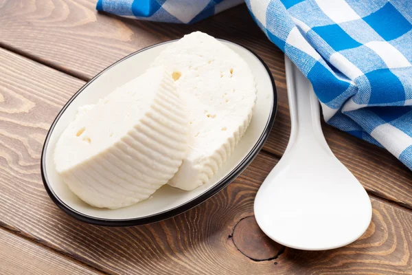 Formaggio di latte fatto in casa — Foto Stock