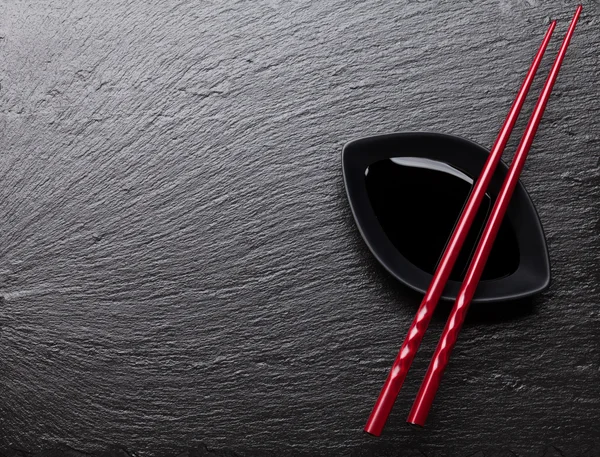 Japonské sushi hůlkami — Stock fotografie
