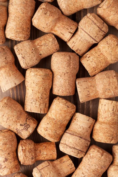 Champán corchos de vino textura — Foto de Stock