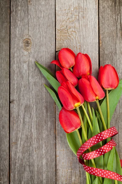 Frische rote Tulpen Bouquet — Stockfoto
