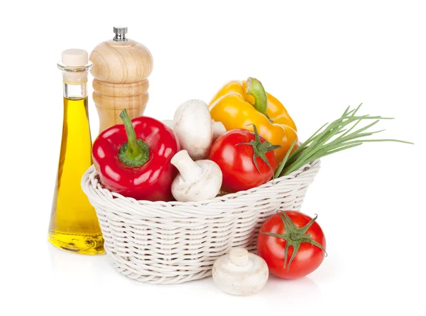 Fresh vegetables and mushrooms — Stock Photo, Image