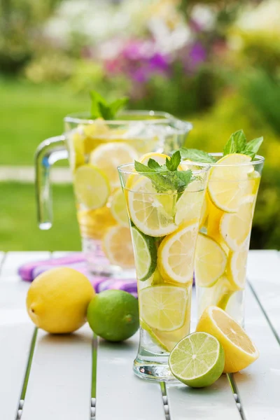 Limonade mit frischen Zitrusfrüchten — Stockfoto