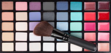 Professional makeup colorful palette clipart