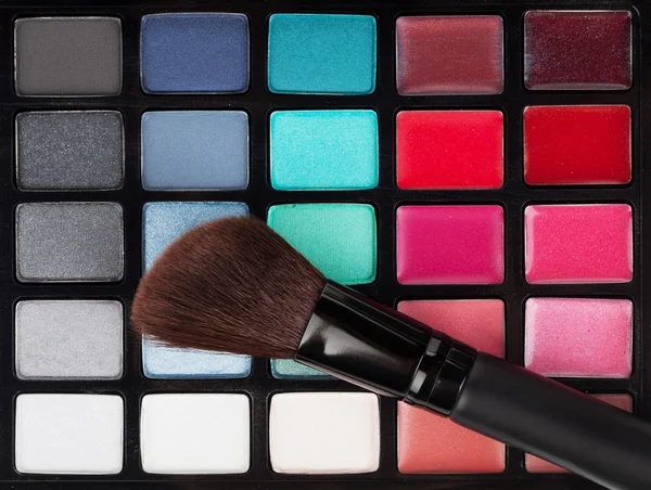 Professional makeup colorful palette — Stock Photo, Image