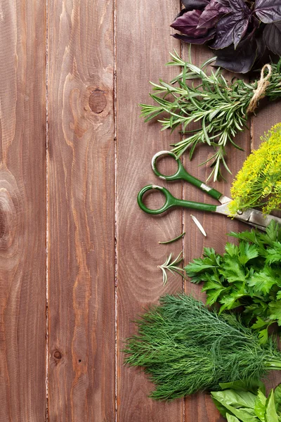 Fresh garden herbs — Stock Photo, Image