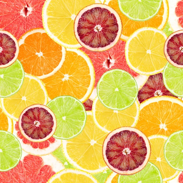 Citrus sömlös bakgrund — Stockfoto